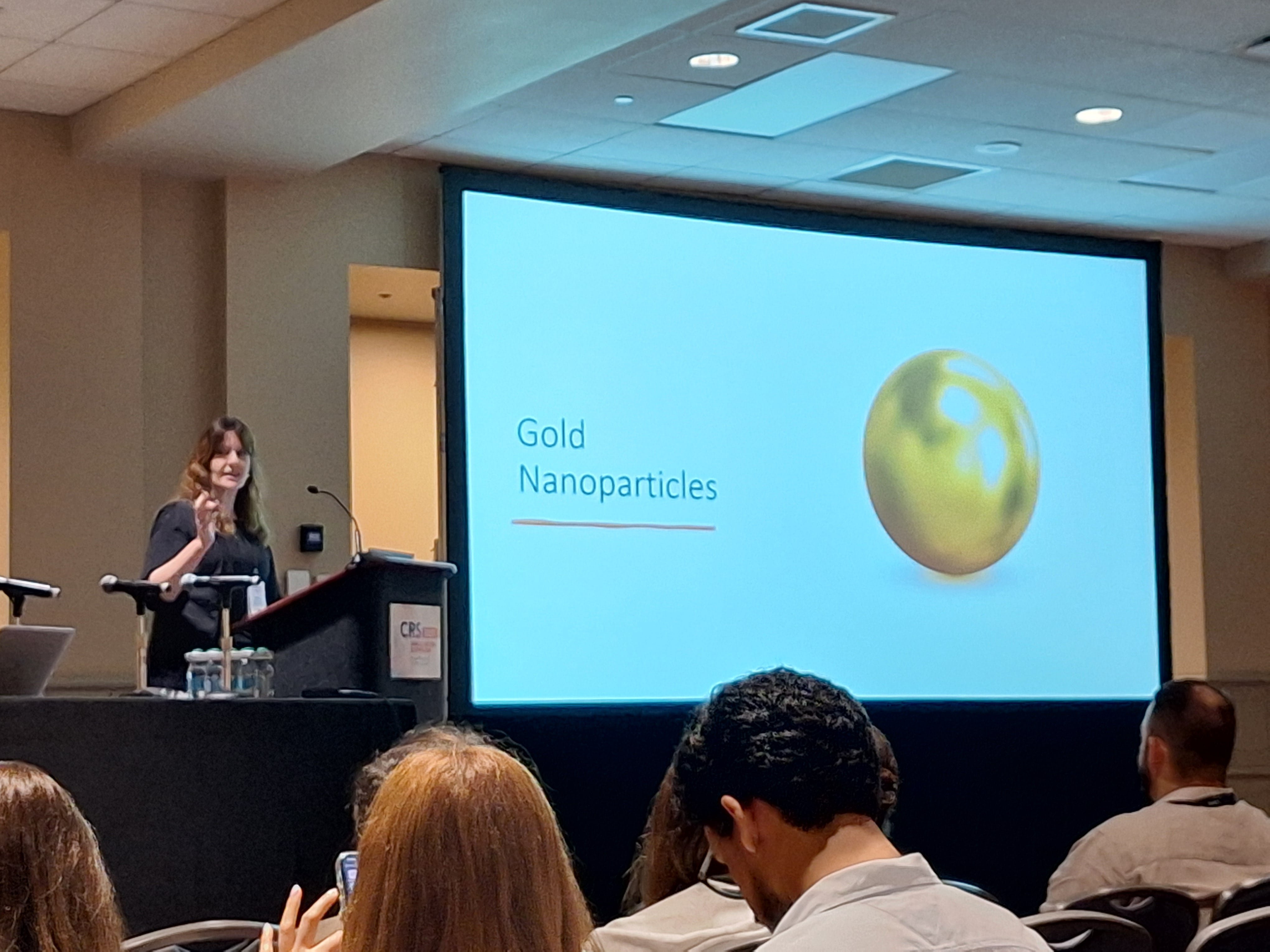 Exciting talk on 'Gold Nanoparticle-Based Strategies for Delivering Biologics to the Brain' given by Rachela at the CRS Annual Meeting in Philadelphia!